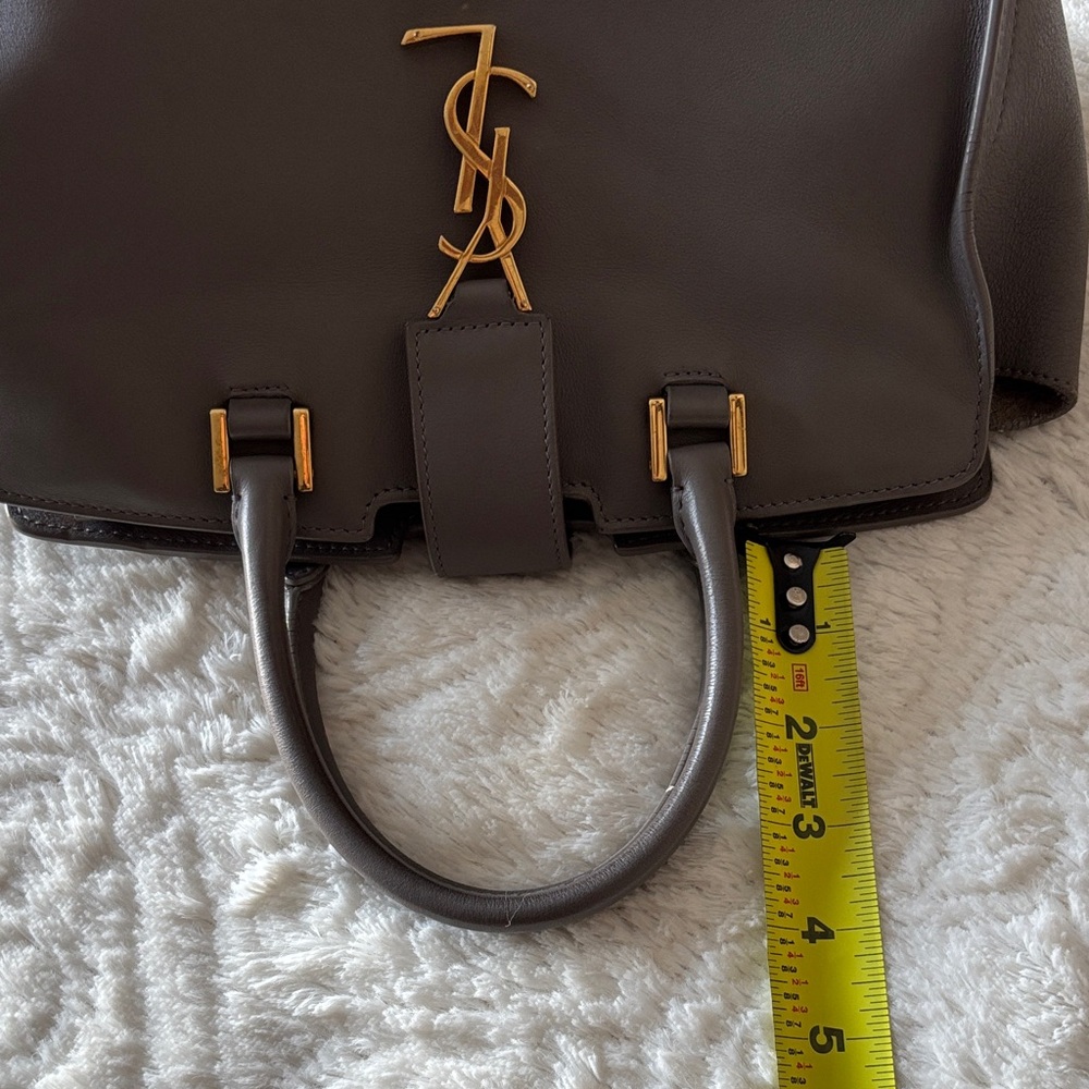 Saint Laurent Cabas Baby in Gray - Picture 14 of 16